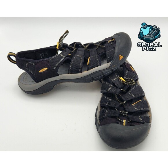 Keen Newport H2 Waterproof Hiking and Water Sandals Black Yellow Mens Size 10 main image 7